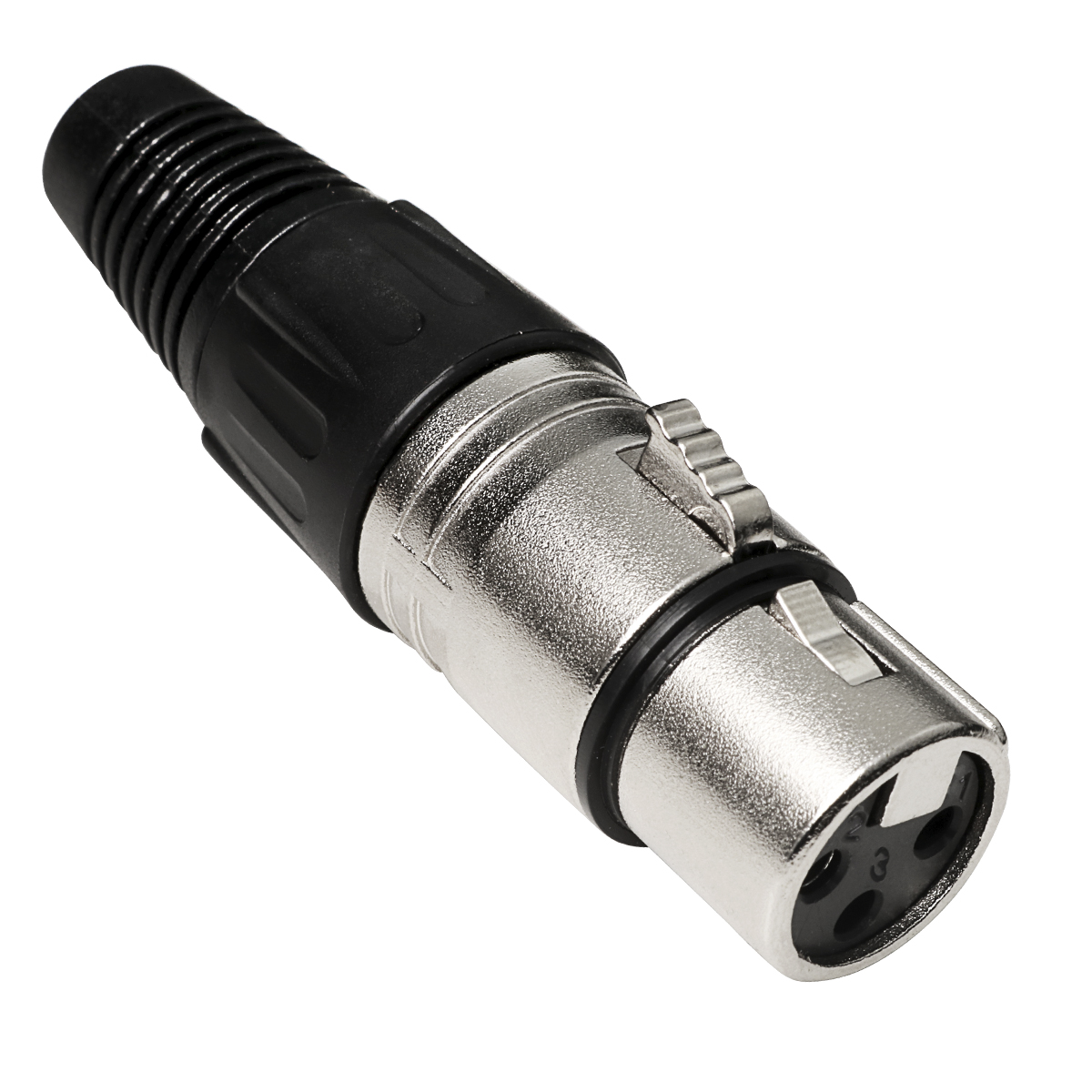 FT05 4953 CONECTOR XLR CANON FEMEA 3 PINOS PRATA AÇO E PLASTICO LU-71217 LUMINOS-THUMB